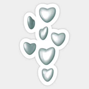 Unbreakable hearts glass Sticker